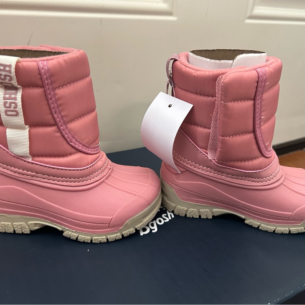 OshKosh B'gosh Splash Pink Toddler Boots - Picture 3 of 9